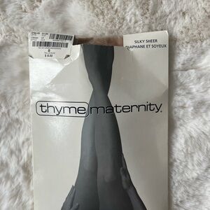 Thyme Maternity Silky Sheer pantyhose - nude